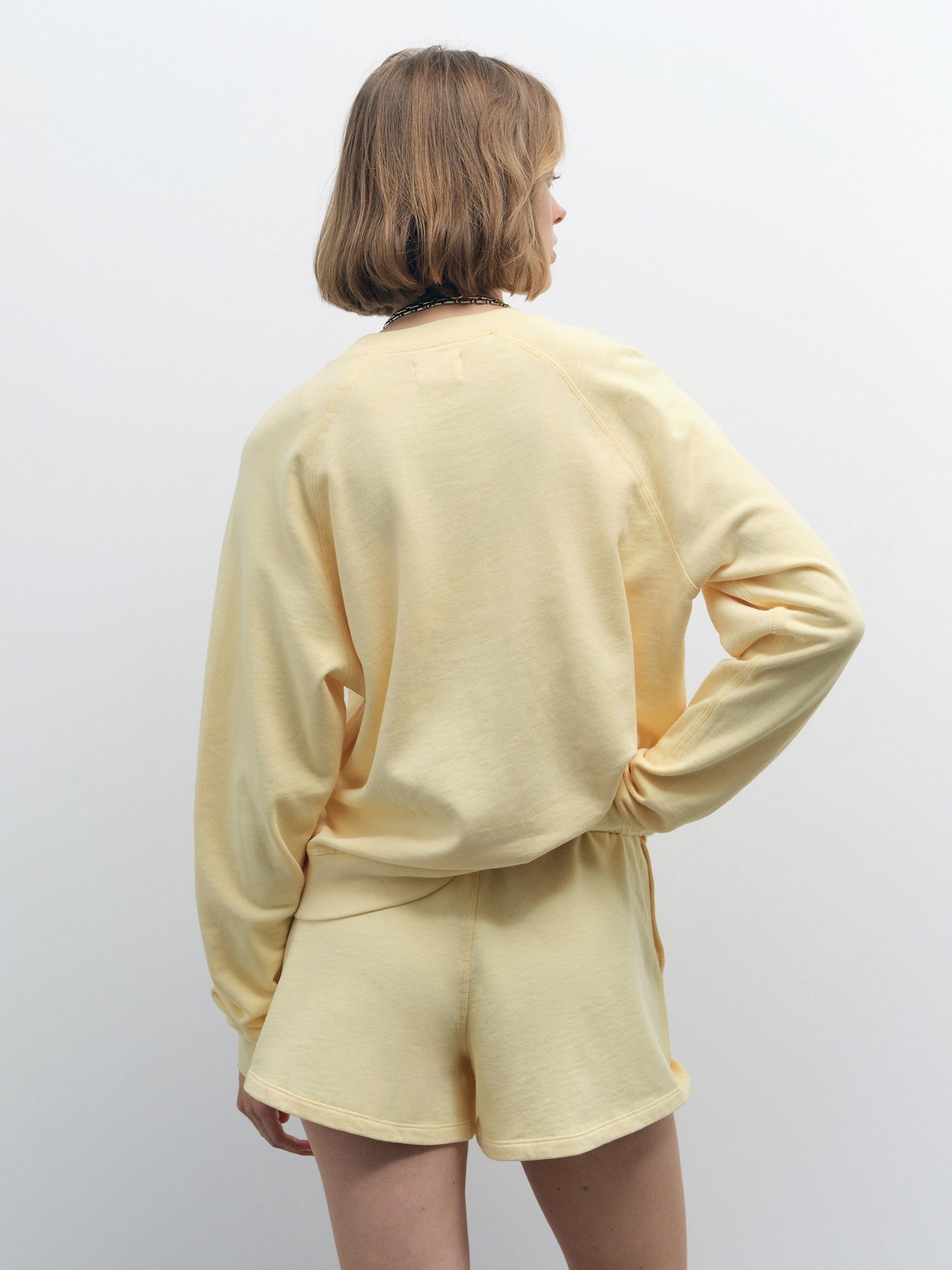 AMERI SHEER RAGLAN SWEAT アメリ 02020320010 Organic Lightweight Terry Raglan Sweatshirt – MATE the Label