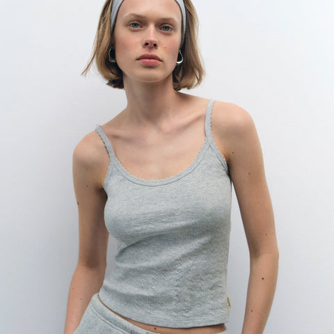 Organic Pointelle Tank