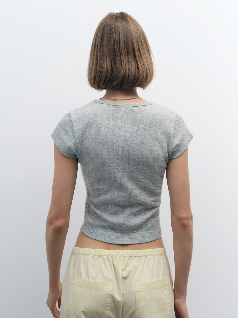 Organic Pointelle Baby Tee