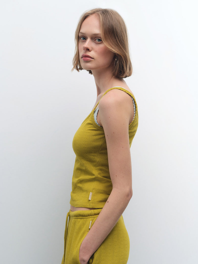 Organic Pointelle Tank