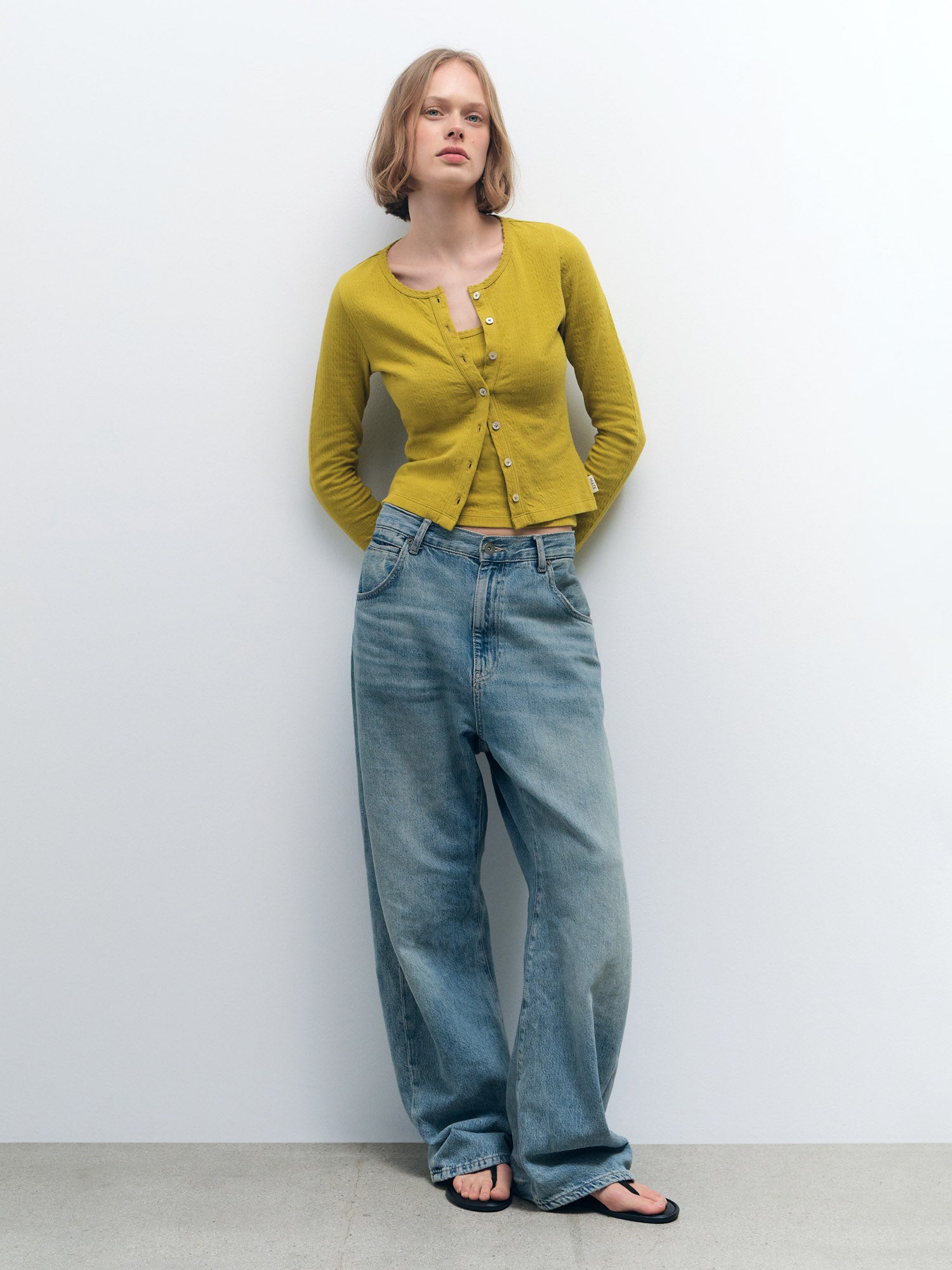 Organic Pointelle Cardigan – MATE the Label