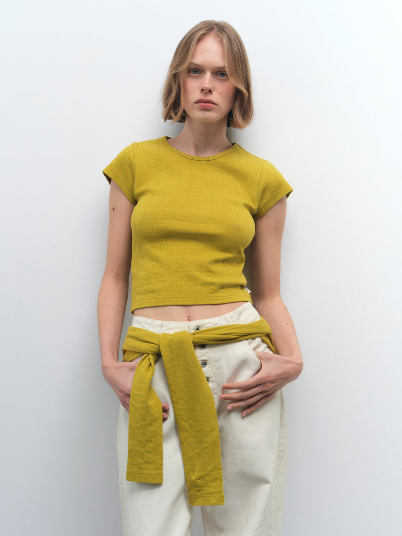 Organic Pointelle Baby Tee