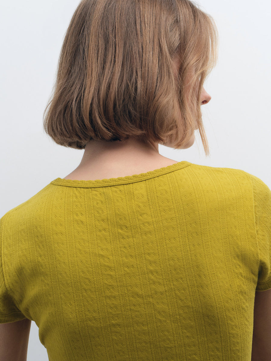 Organic Pointelle Baby Tee - [variant_title] - MATE the Label