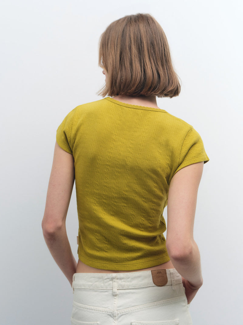 Organic Pointelle Baby Tee