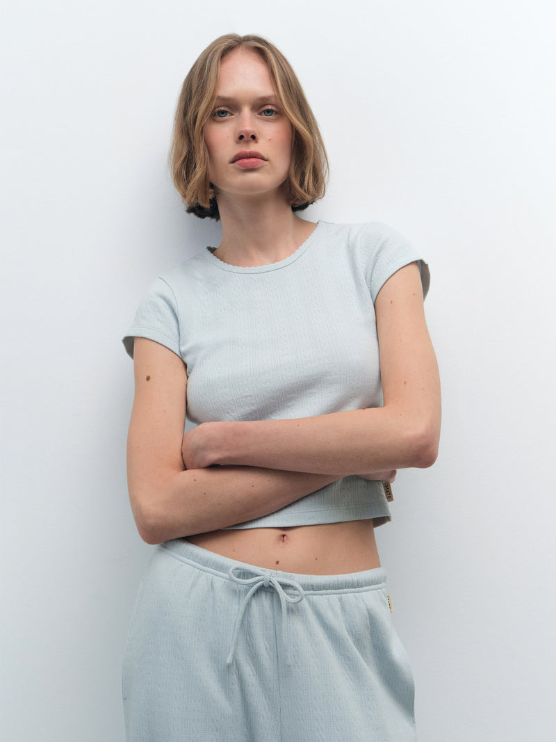 Organic Pointelle Baby Tee