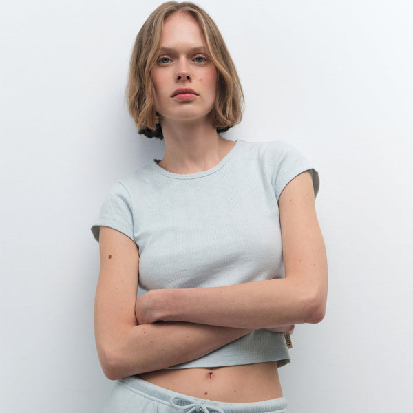 Organic Pointelle Tee