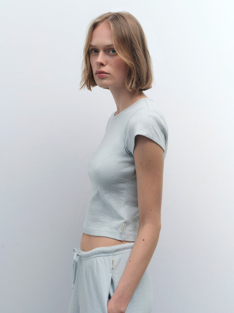 Organic Pointelle Baby Tee