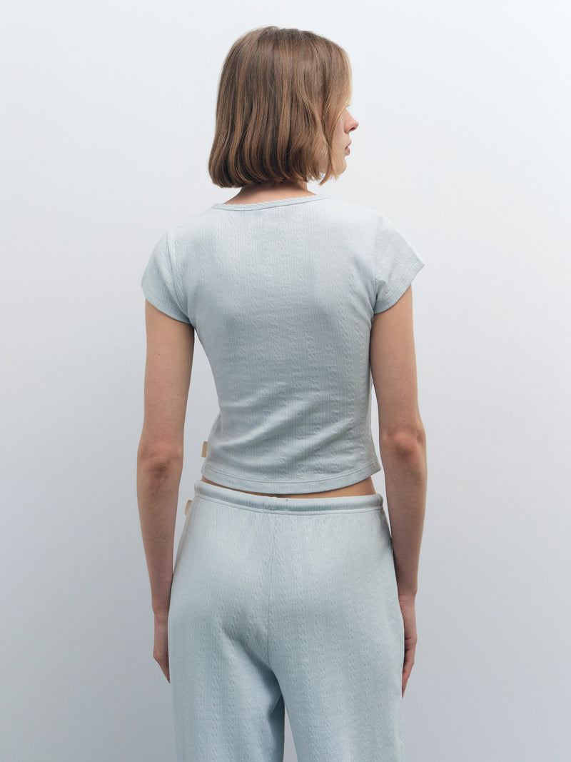 Organic Pointelle Baby Tee