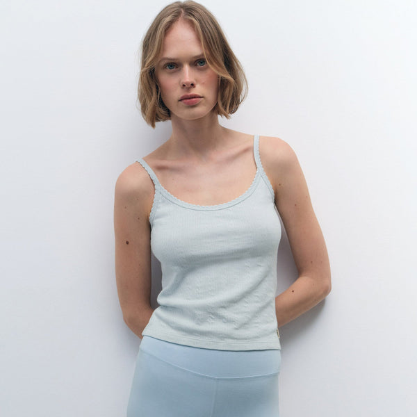 Organic Pointelle Tank