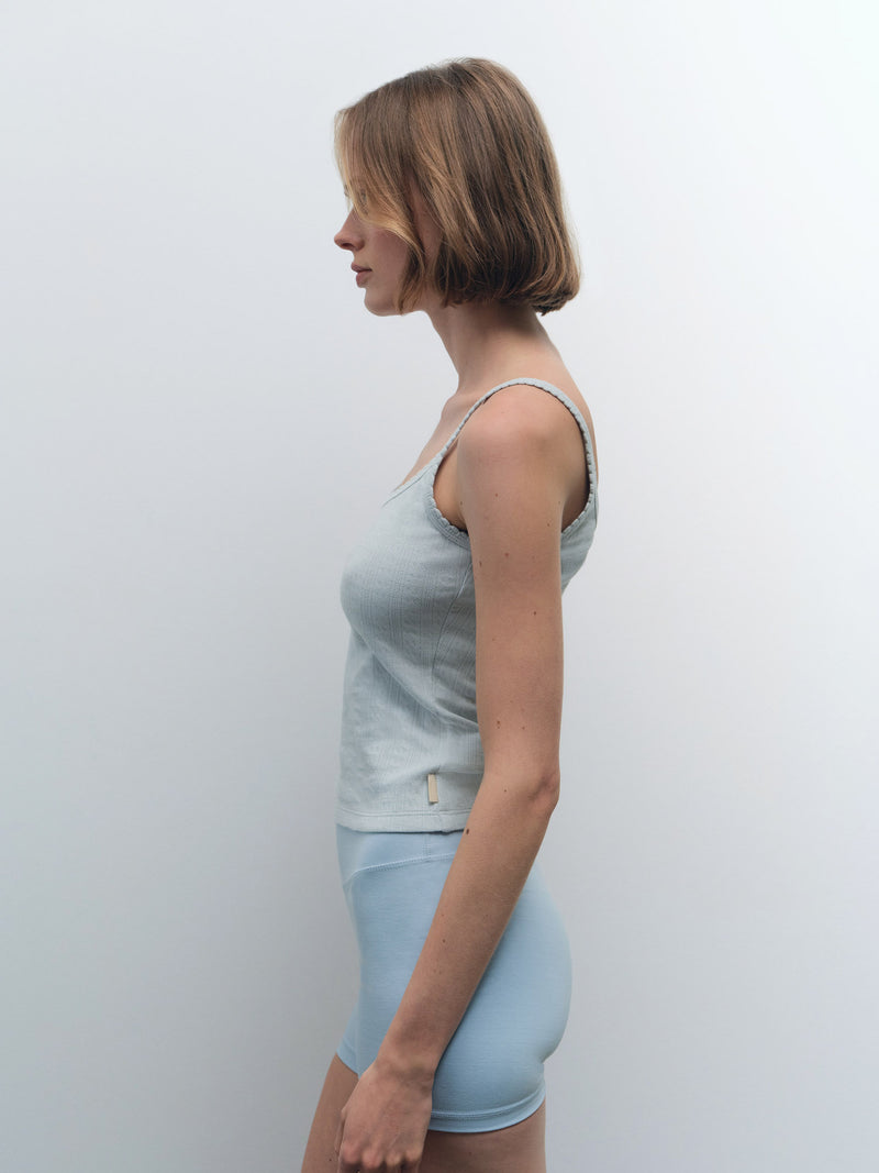Organic Pointelle Tank