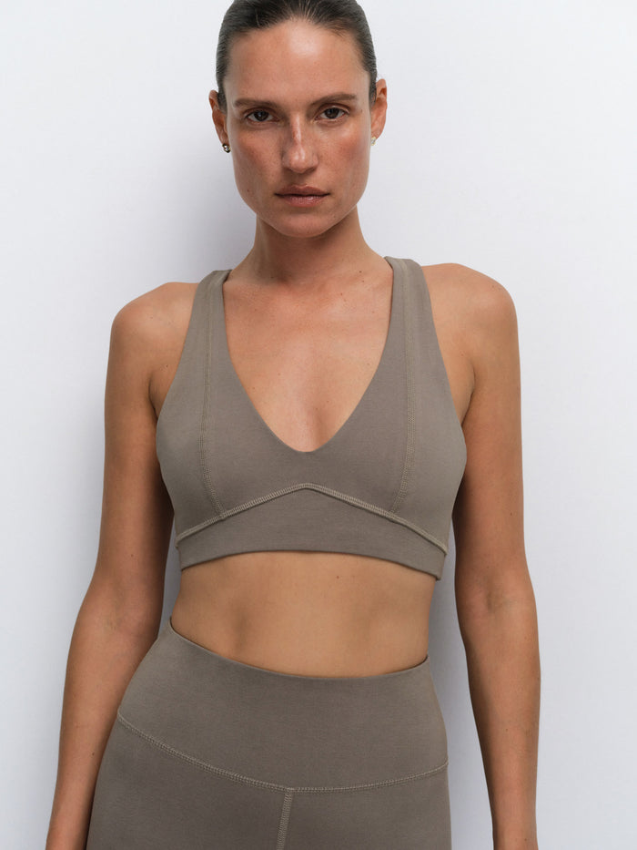 Organic Stretch V-Neck Bra