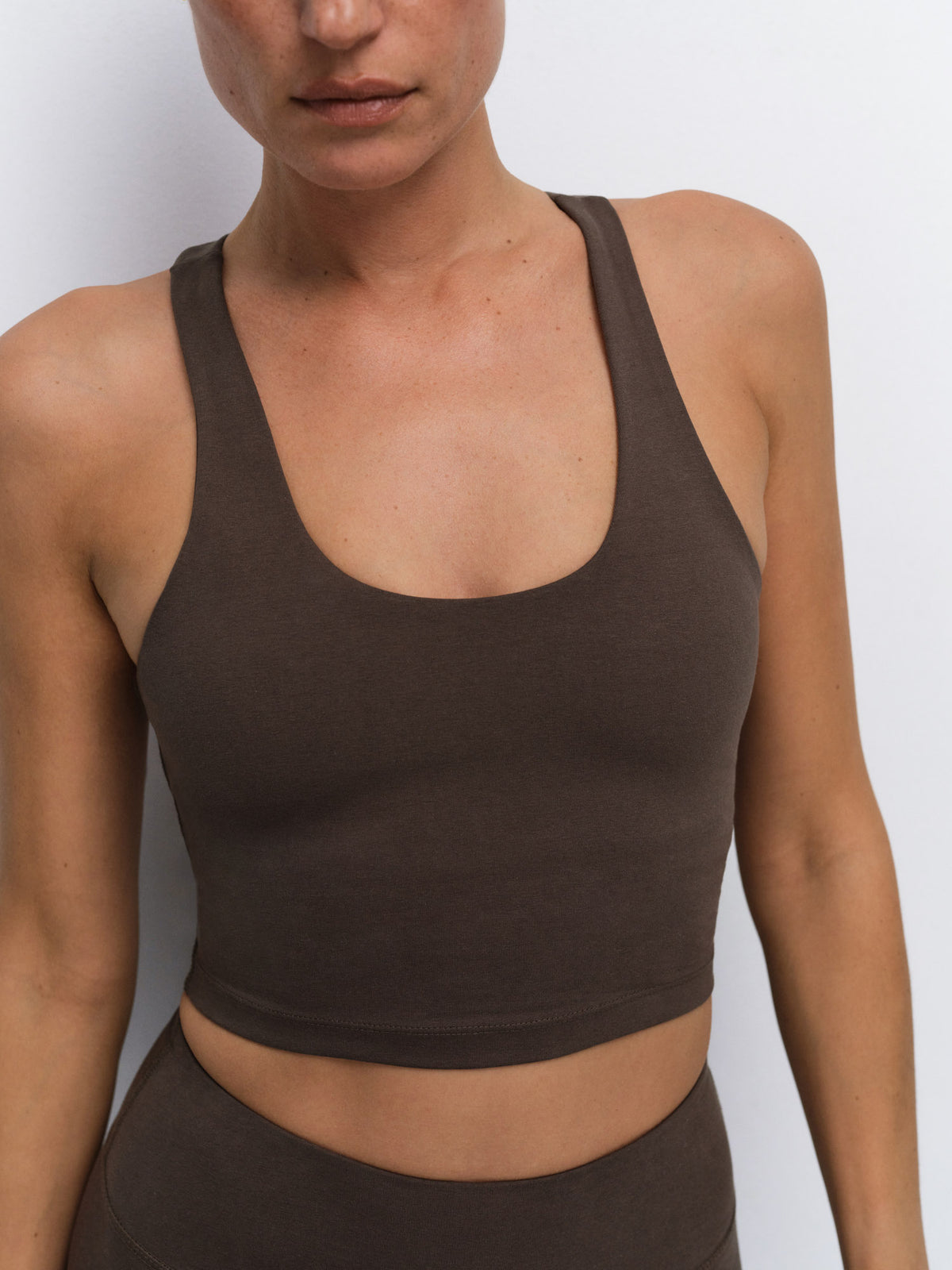 Organic Stretch Crop Racer Tank