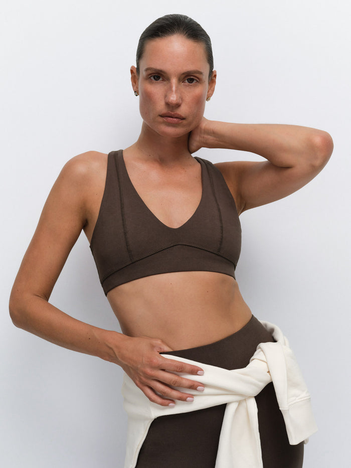 Organic Stretch V-Neck Bra
