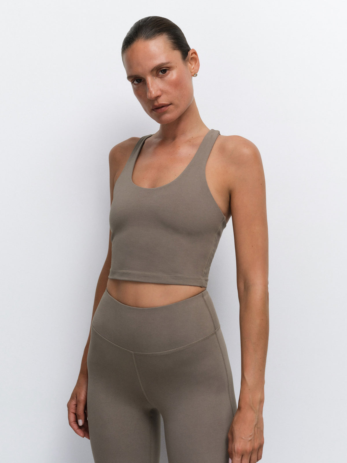 Organic Stretch Crop Racer Tank