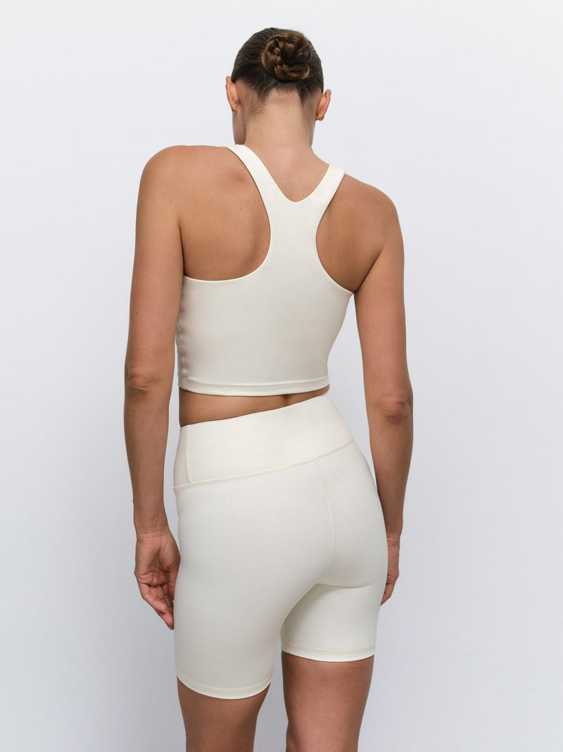 Organic Stretch Crop Racer Tank