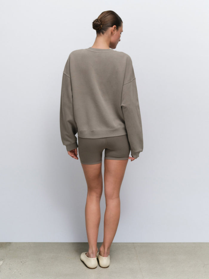 Organic Fleece Relaxed Crewneck Sweatshirt