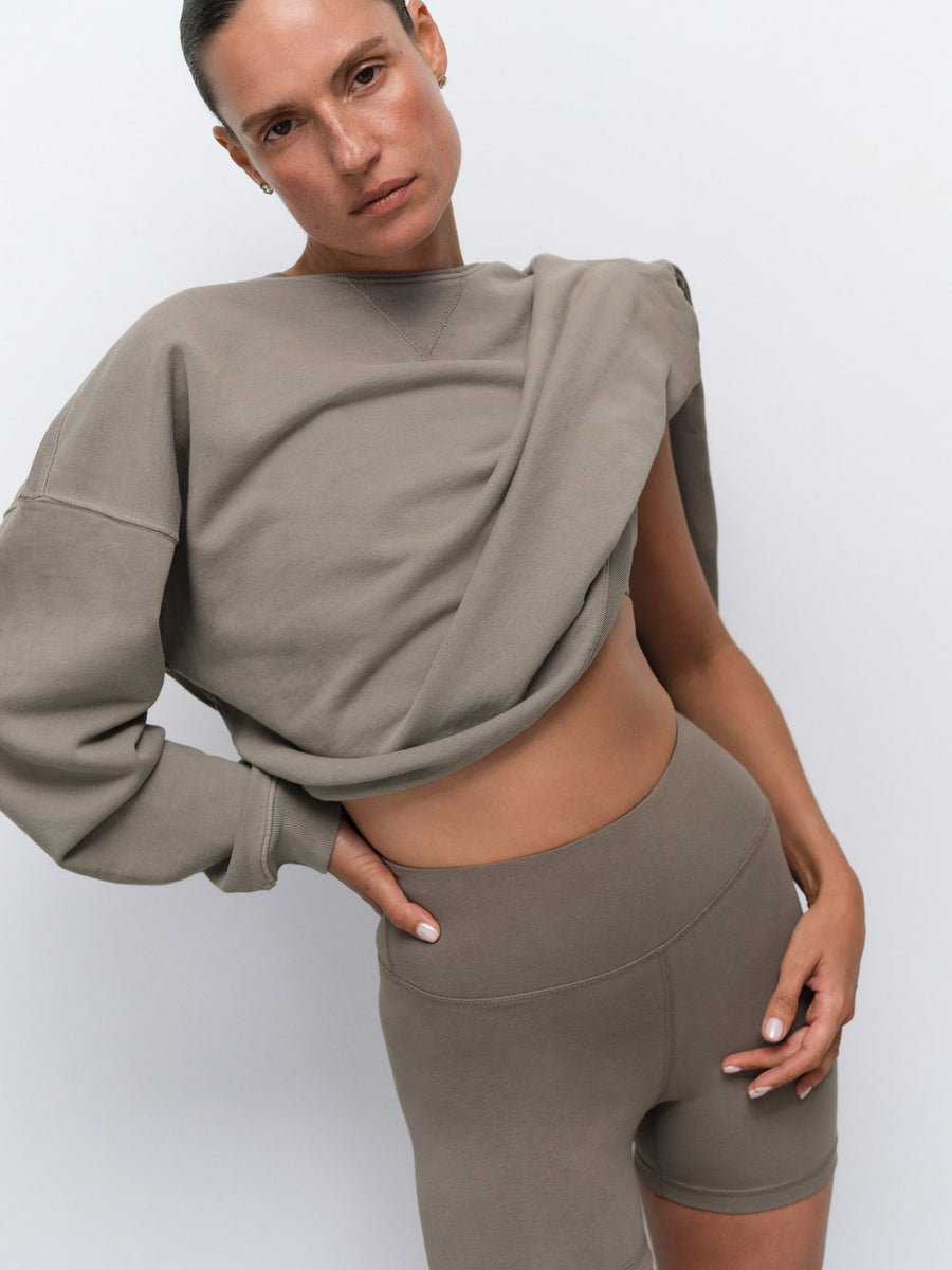 Organic Fleece Relaxed Crewneck Sweatshirt