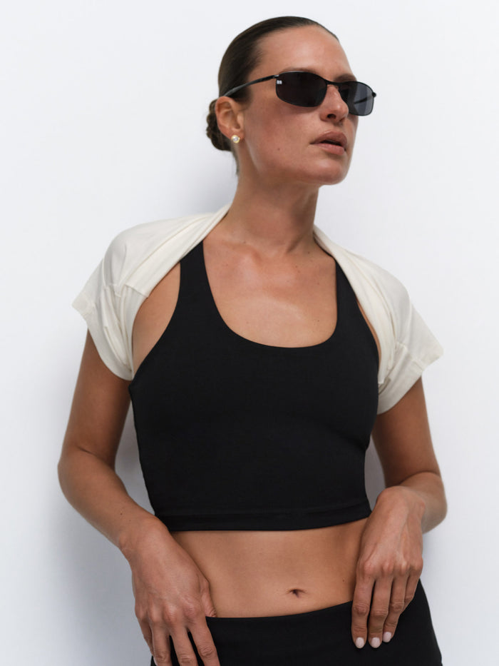 Organic Stretch Crop Racer Tank