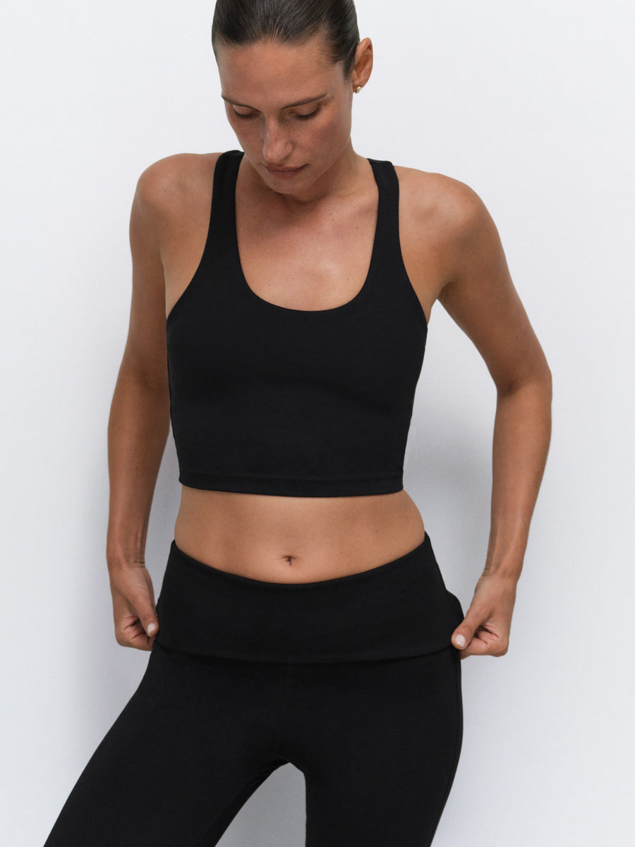 Organic Stretch Crop Racer Tank