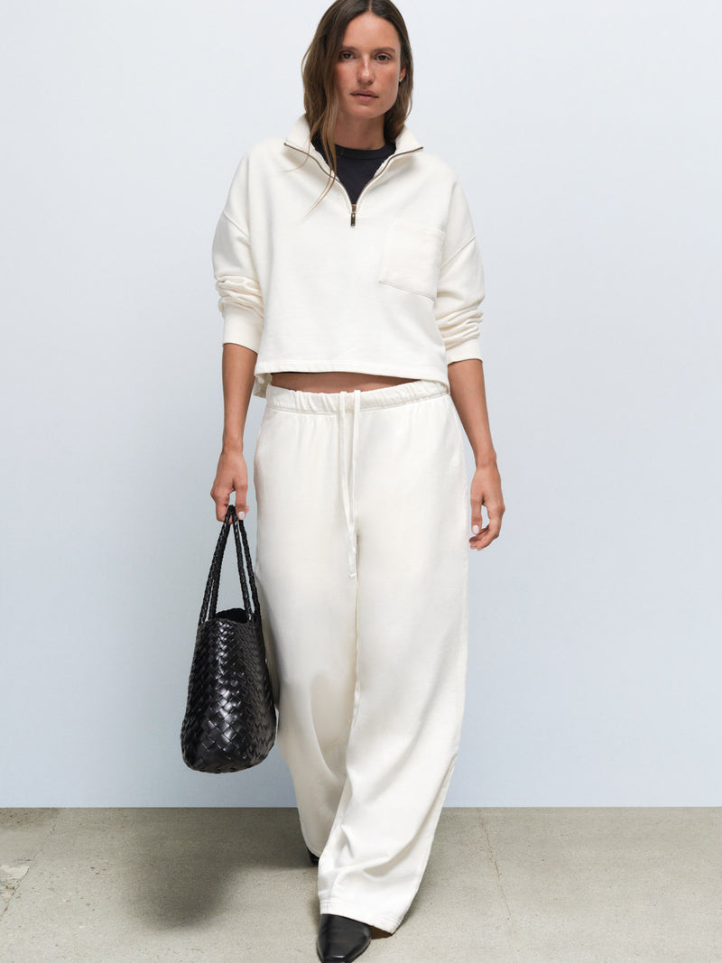 Organic Fleece Straight Leg Sweatpant