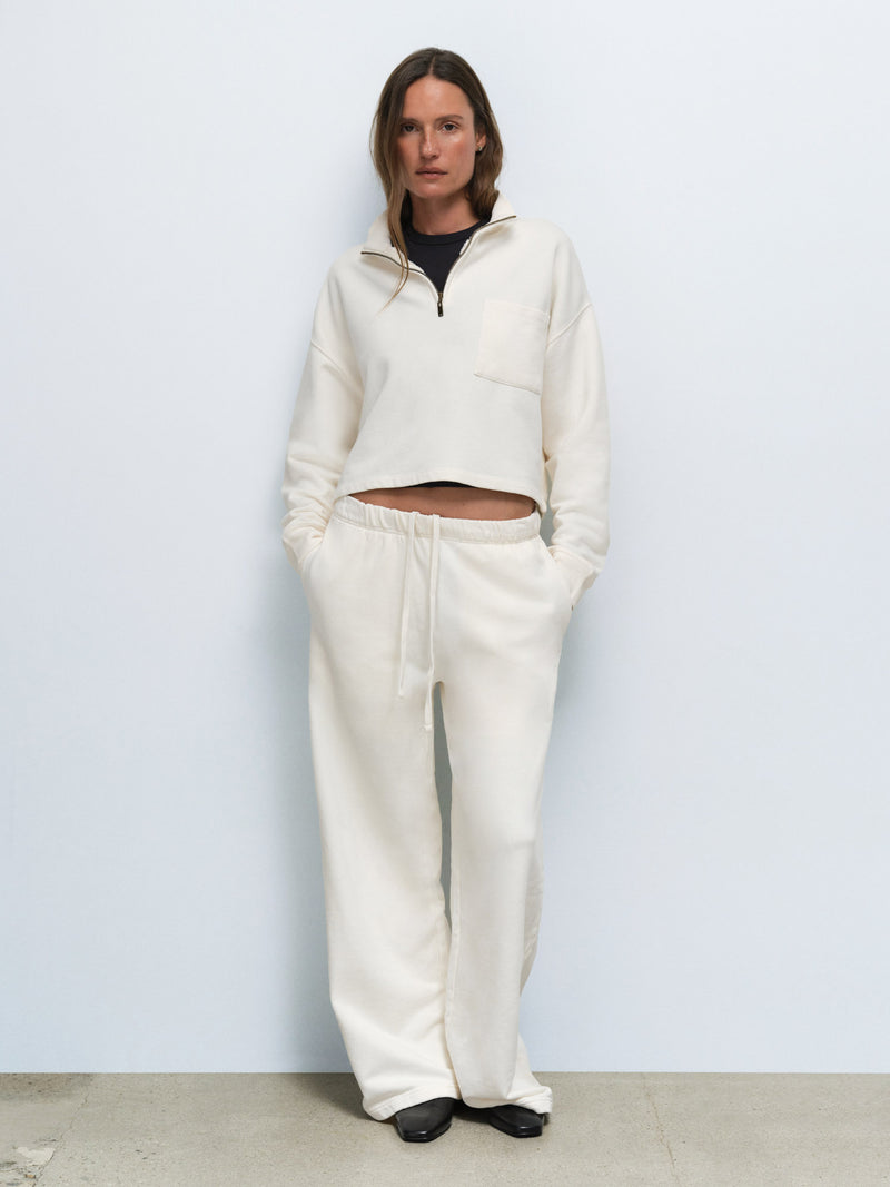 Organic Fleece Straight Leg Sweatpant