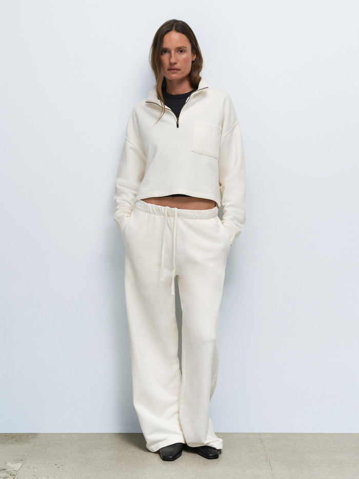 Organic Fleece Straight Leg Sweatpant