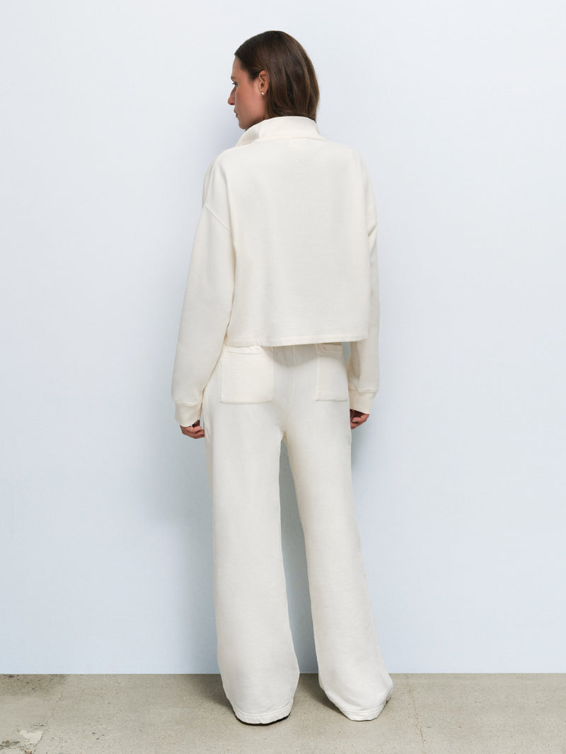 Organic Fleece Quarter Zip Sweatshirt