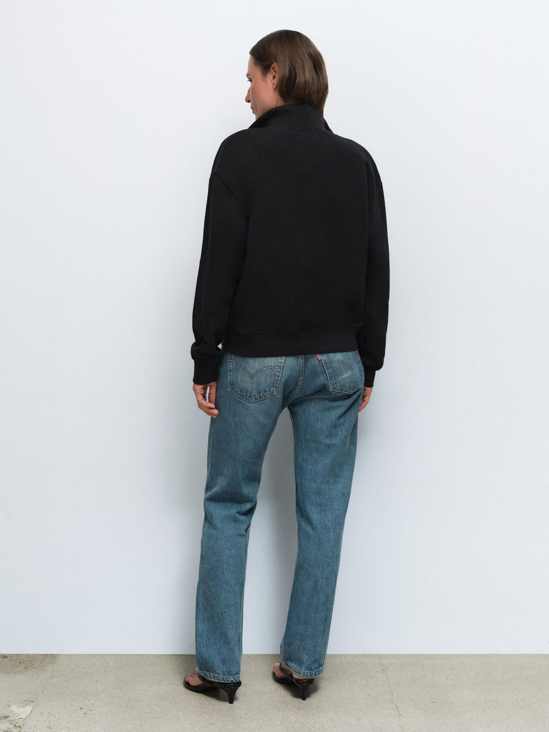 Organic Fleece Quarter Zip Sweatshirt