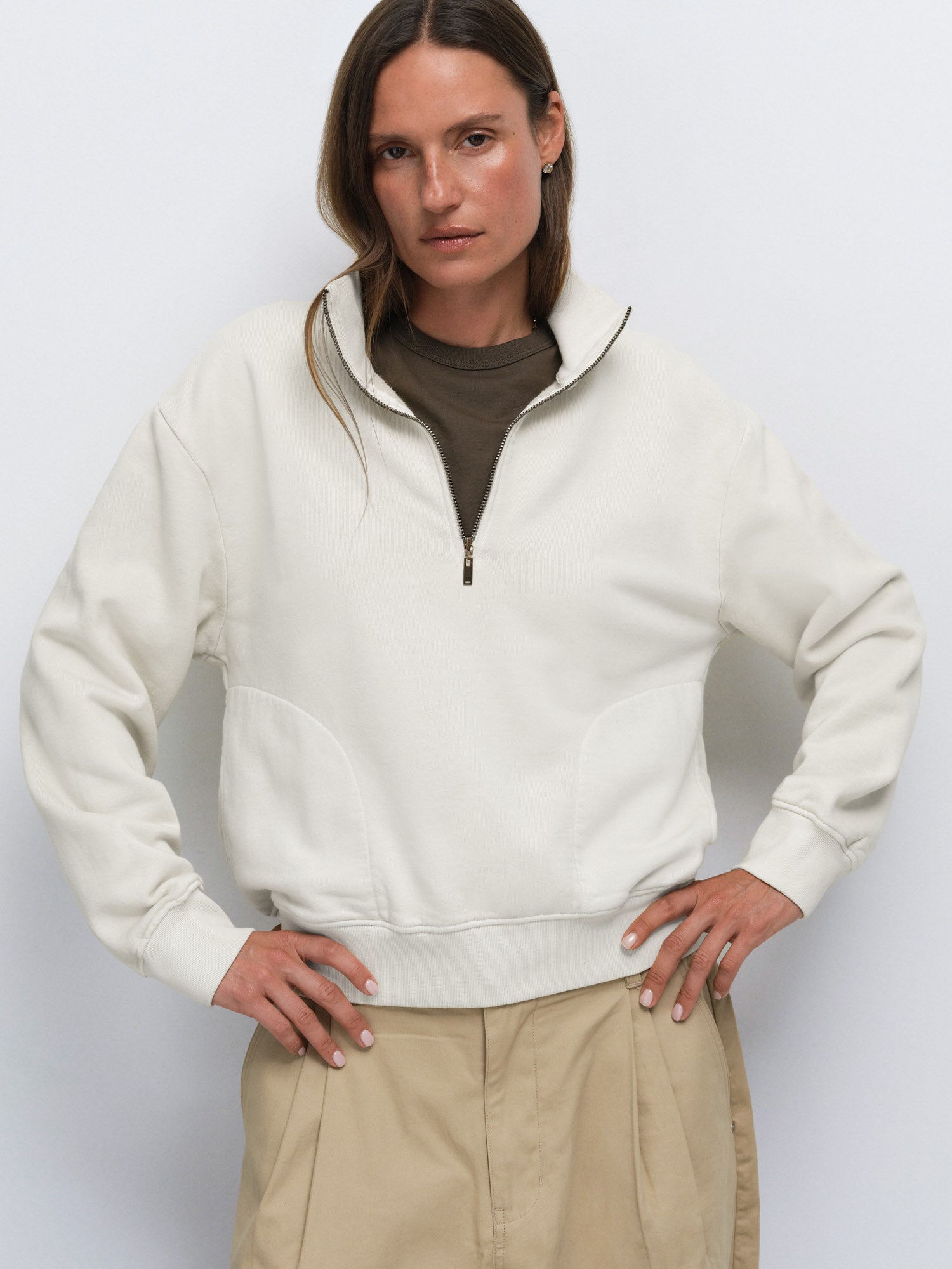 Organic Fleece Quarter Zip Sweatshirt – MATE the Label