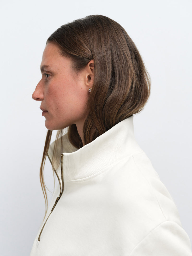 Organic Fleece Quarter Zip Sweatshirt