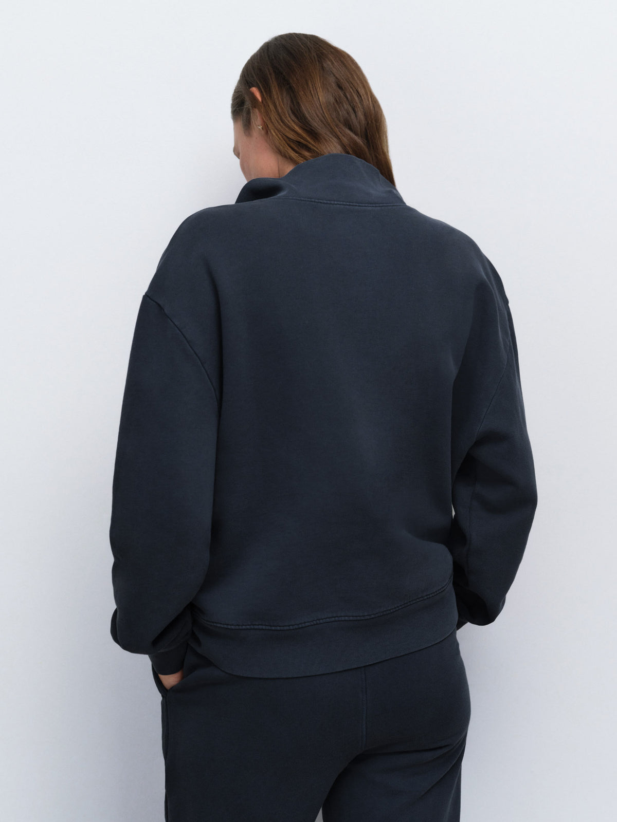 Organic Fleece Quarter Zip Sweatshirt