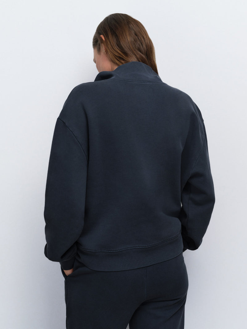 Organic Fleece Quarter Zip Sweatshirt