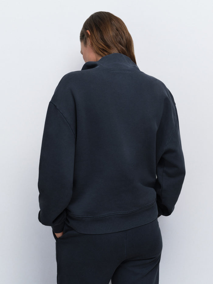 Organic Fleece Quarter Zip Sweatshirt