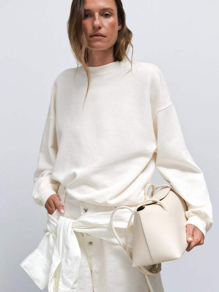 Organic Fleece Relaxed Crewneck Sweatshirt