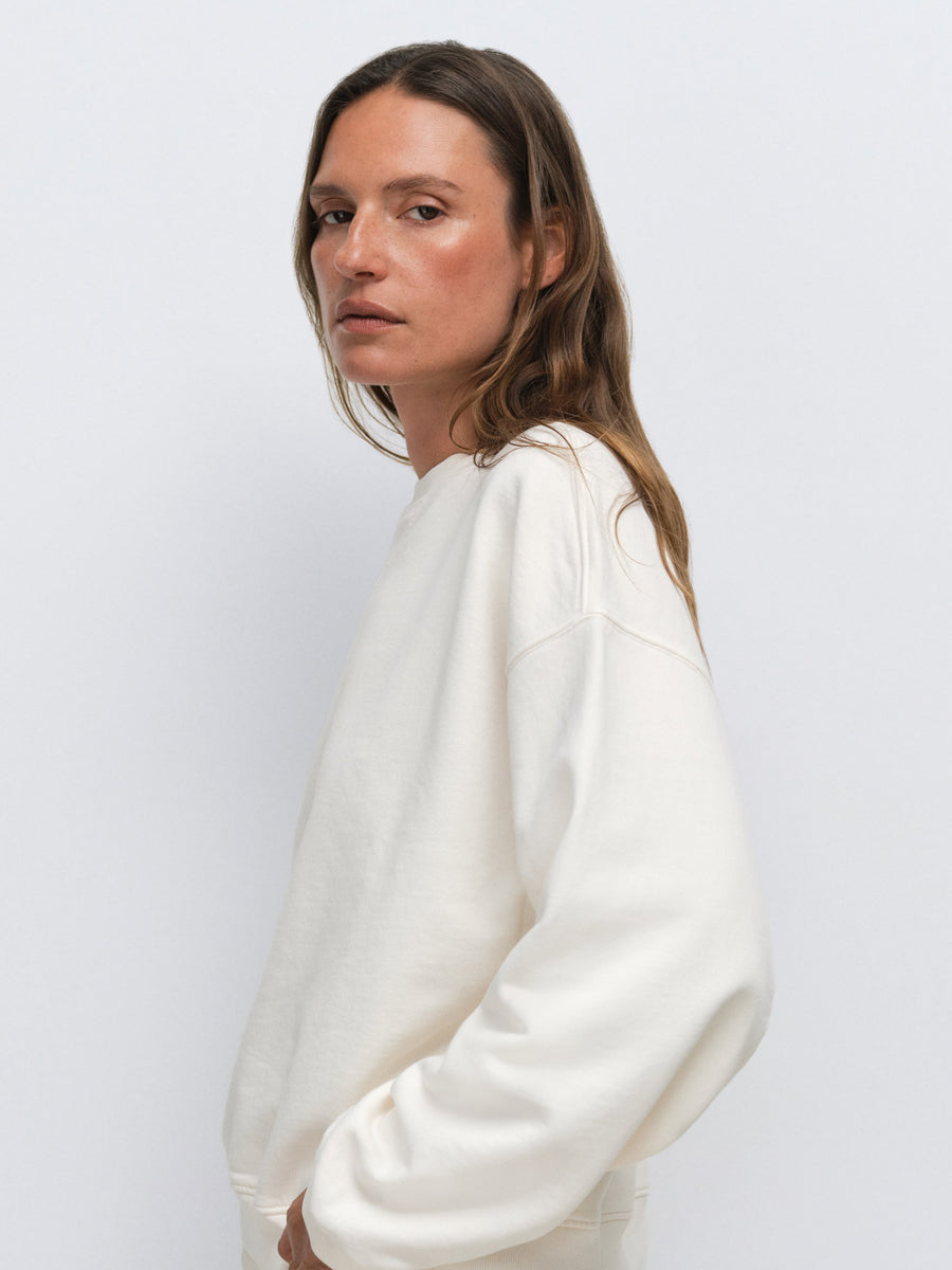 Organic Fleece Relaxed Crewneck Sweatshirt