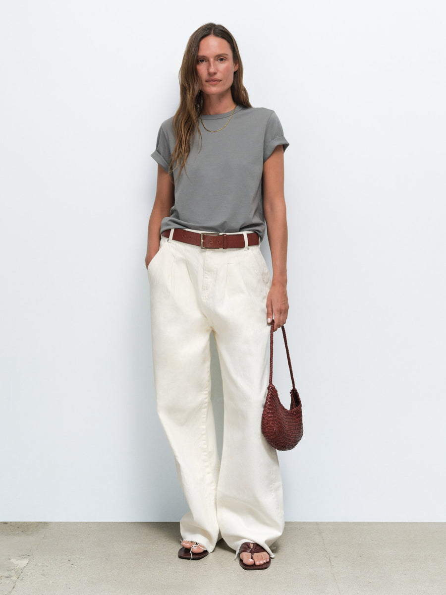 Organic Pima Classic Tee in Thyme — product photo