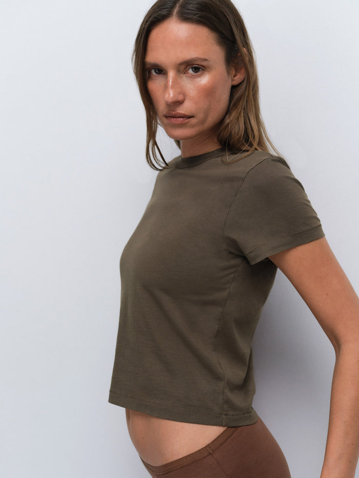 Organic Pima Shrunken Tee