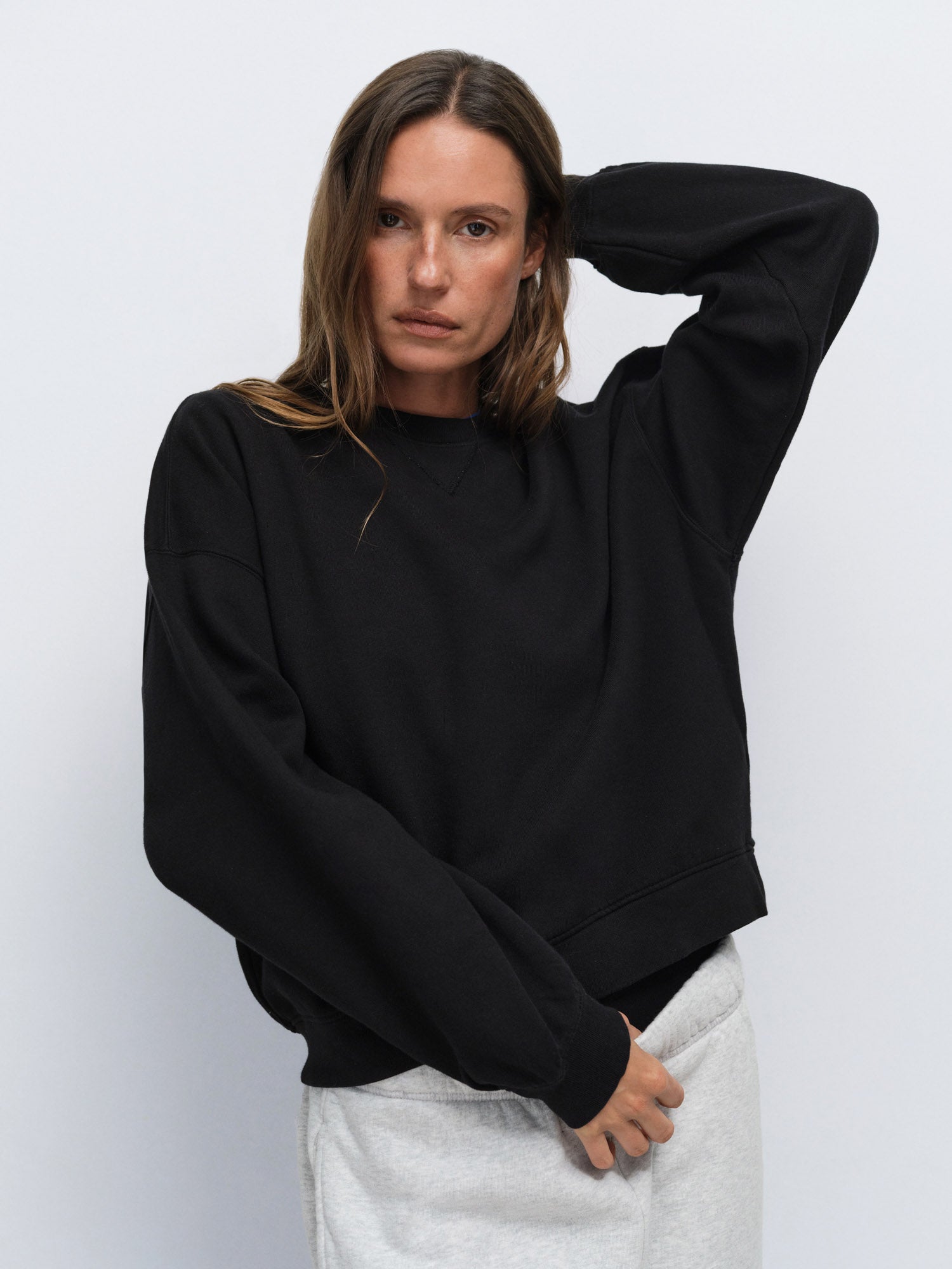 Organic Fleece Relaxed Crewneck Sweatshirt – MATE the Label