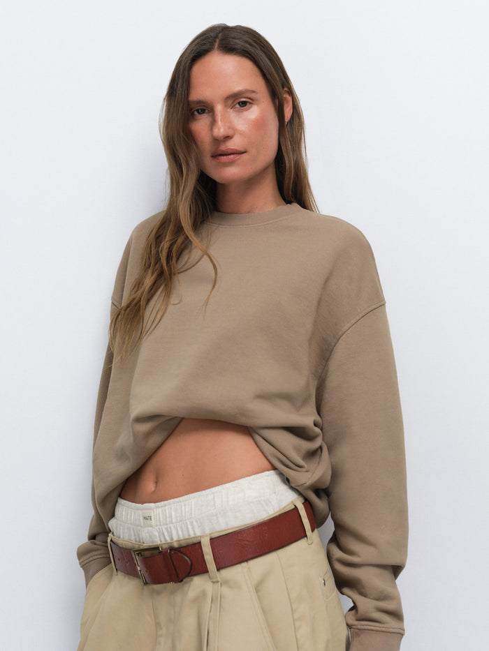 Organic Fleece Oversized Sweatshirt