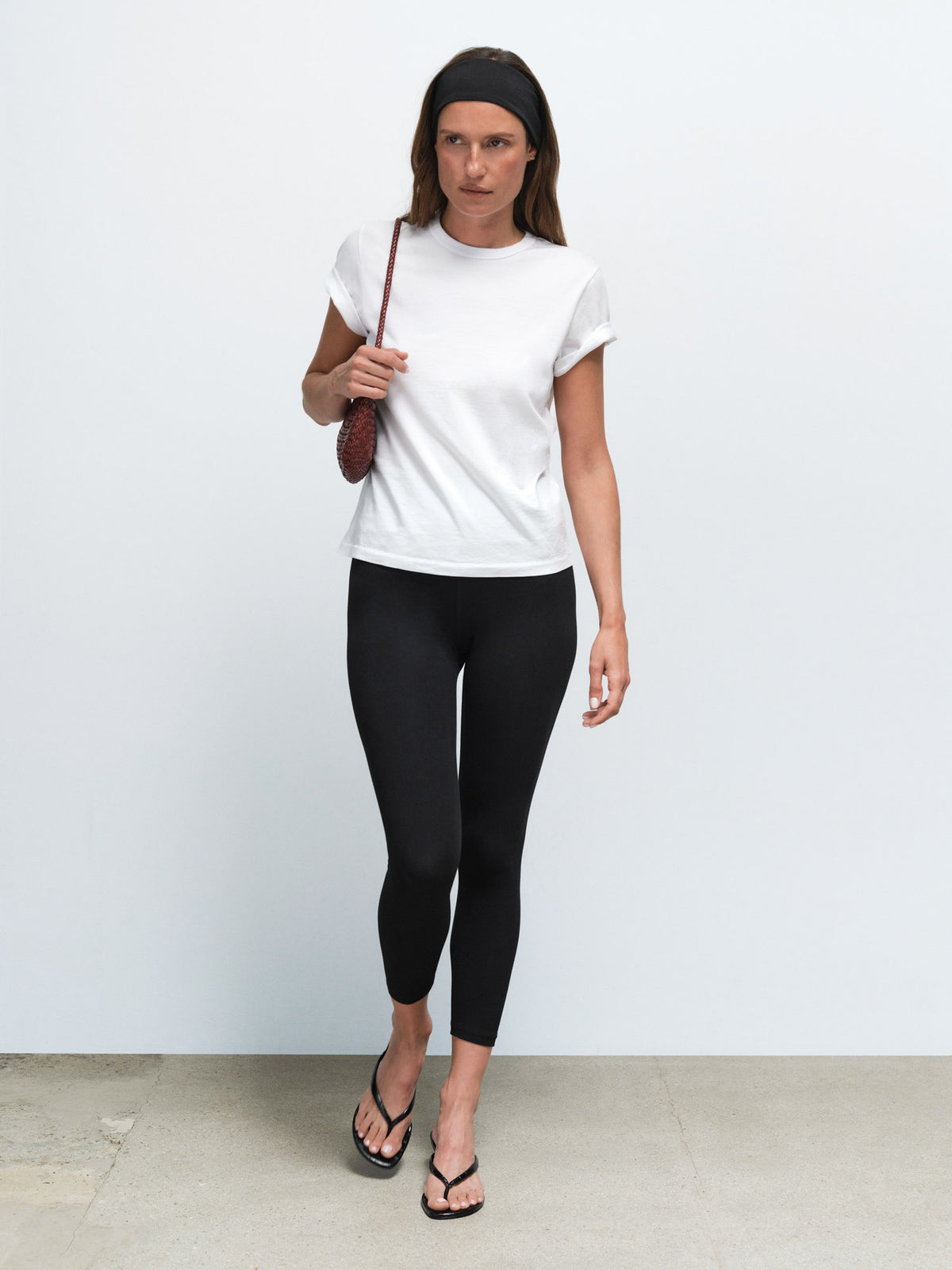 Organic Pima Classic Tee in True White — product photo