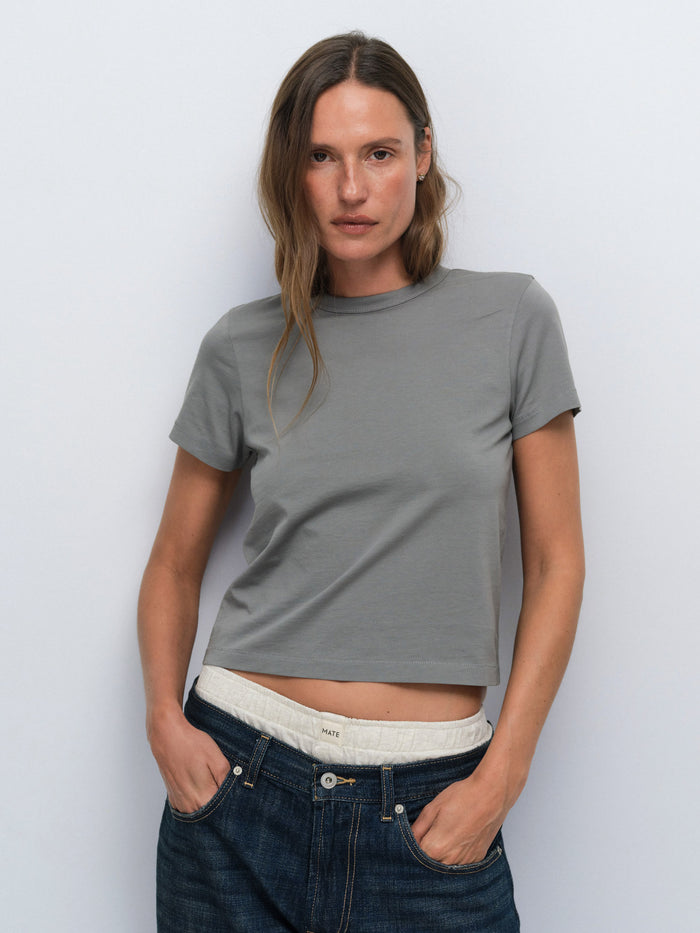 Organic Pima Shrunken Tee