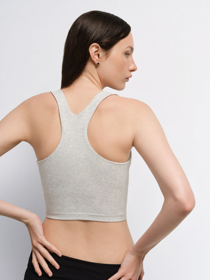 Organic Stretch Crop Racer Tank