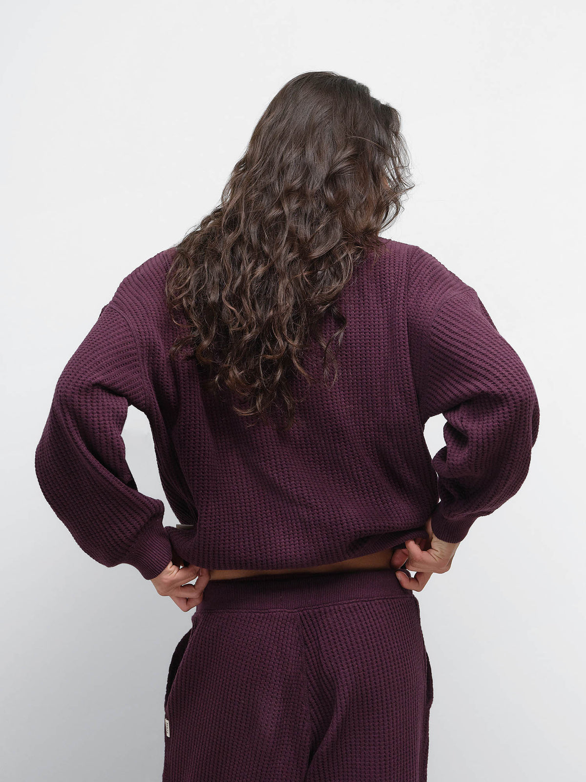 Organic Waffle Crewneck Sweatshirt