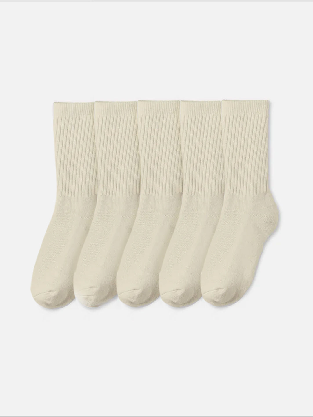 Organic Cotton Sock 5 Pack-Intimates-MATE the Label-NATURAL-S/M-MATE the Label