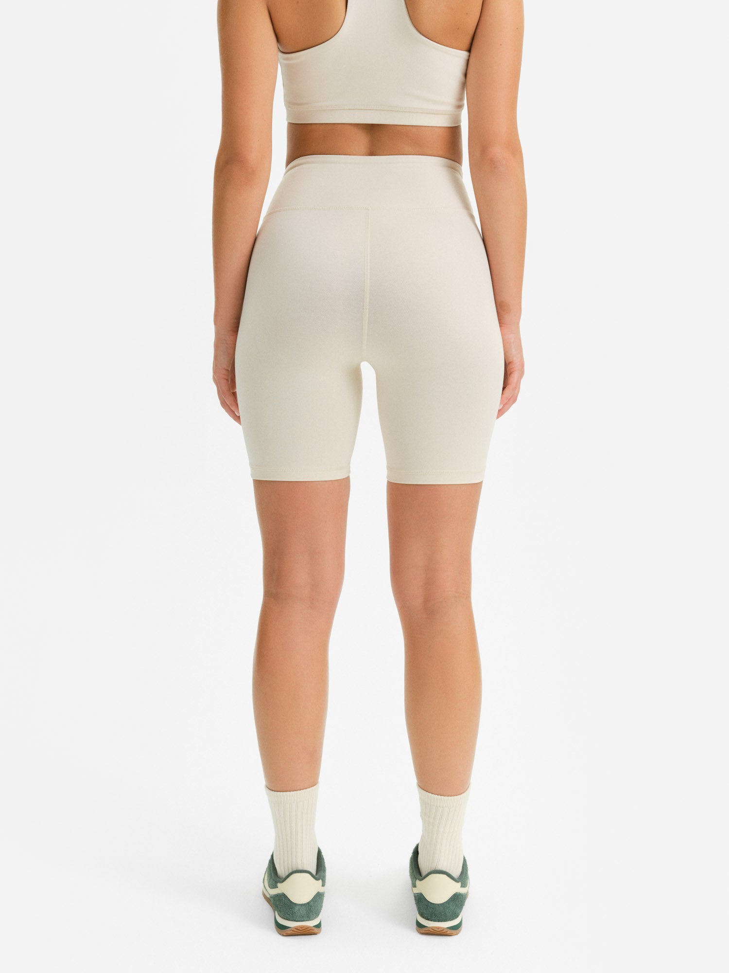 ショーツ OFF-WHITE BRUSH STROKE CYCLIST IN TECHNICAL FABRIC Base Biker Shorts in Heather Grey | Bo+Tee