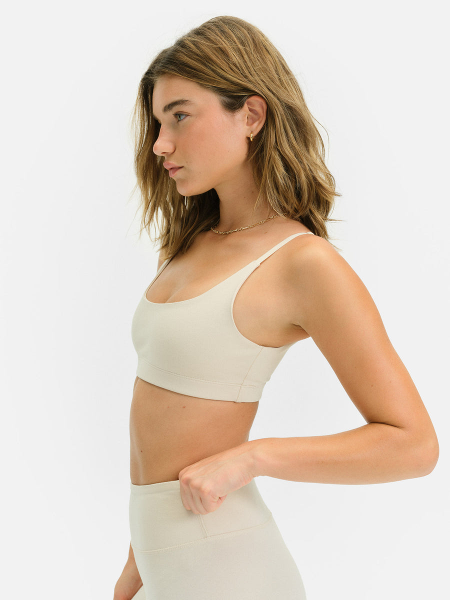 Organic Stretch Scoop Bra-Active-MATE the Label-BONE-XS-MATE the Label