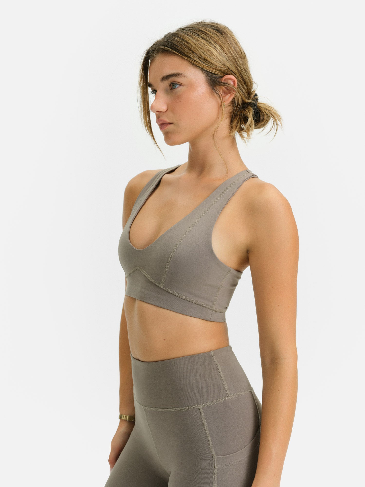 Organic Stretch V-Neck Bra – MATE the Label