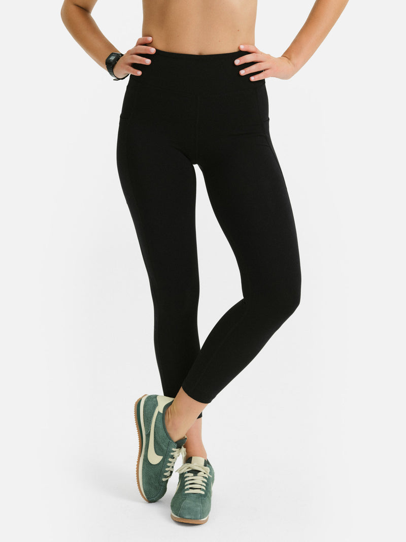 Organic Stretch Midi Legging with Pockets