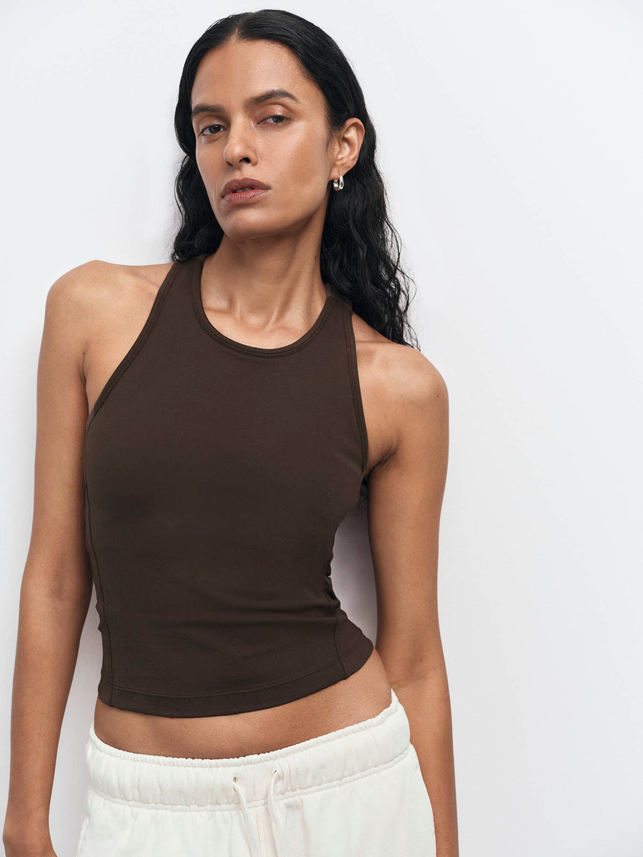 Organic Stretch High Neck Tank