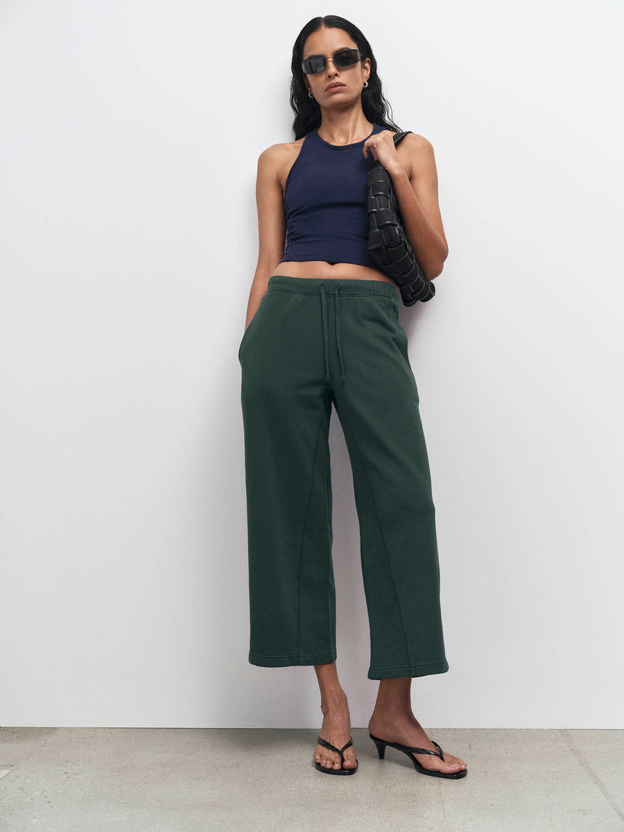 Organic Fleece Cropped Sweatpant